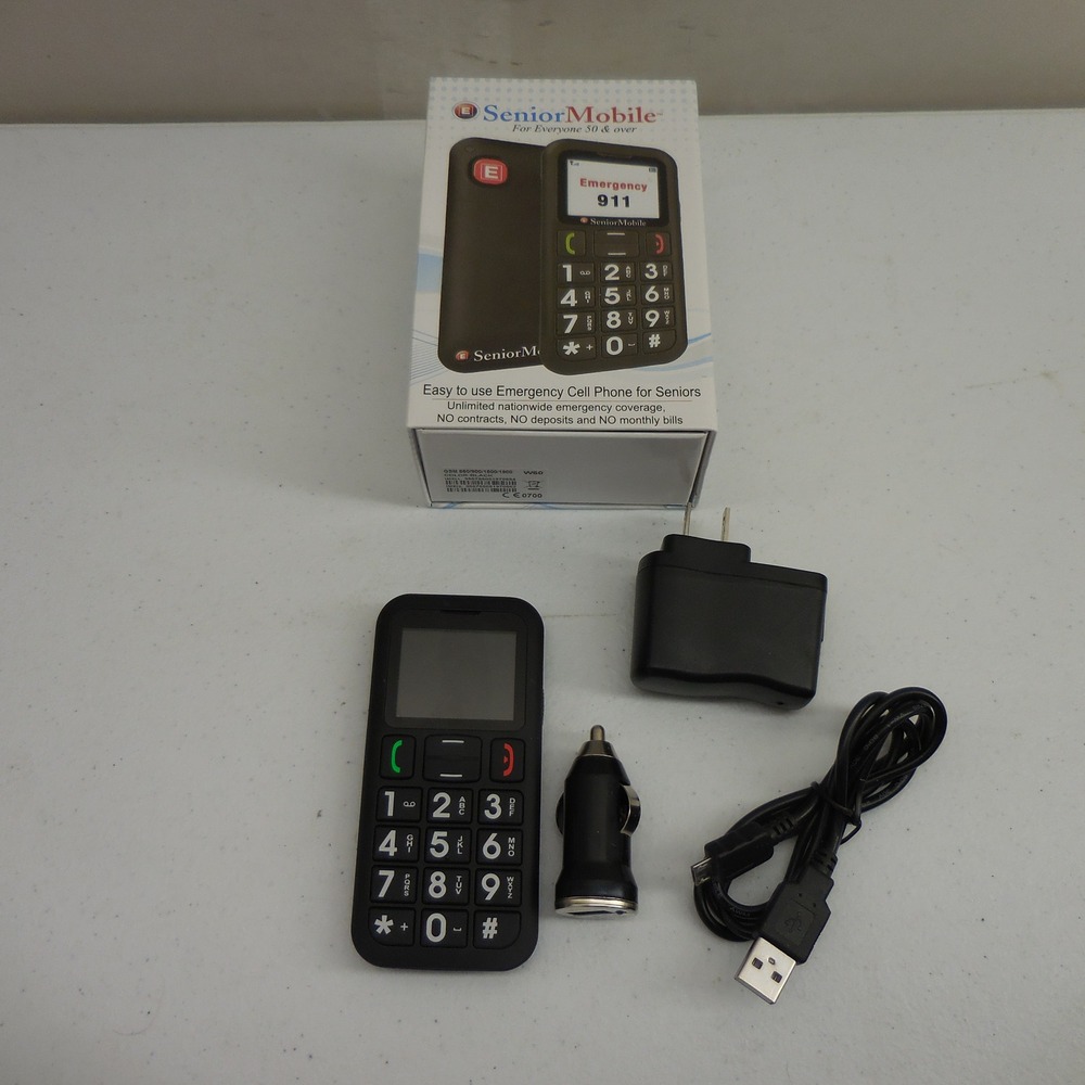 Senior Mobile W60 Free Emergency Calling Phone New Battery Tested